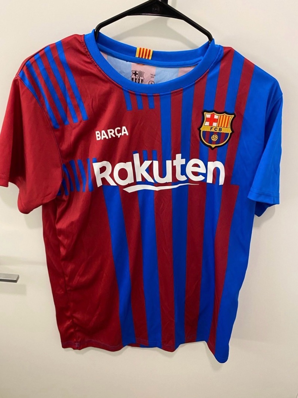Authentic FC Barcelona Rakuten UNICEF Jersey men's small